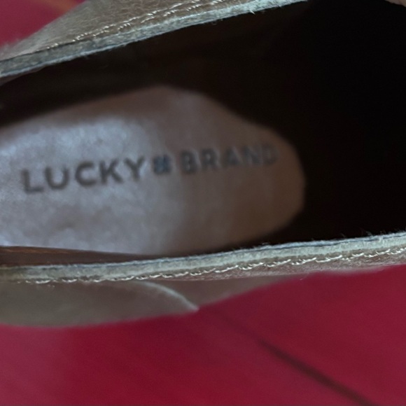 Lucky Brand Leather Ankle Pull On Style Boots Size 7 - Picture 5 of 8